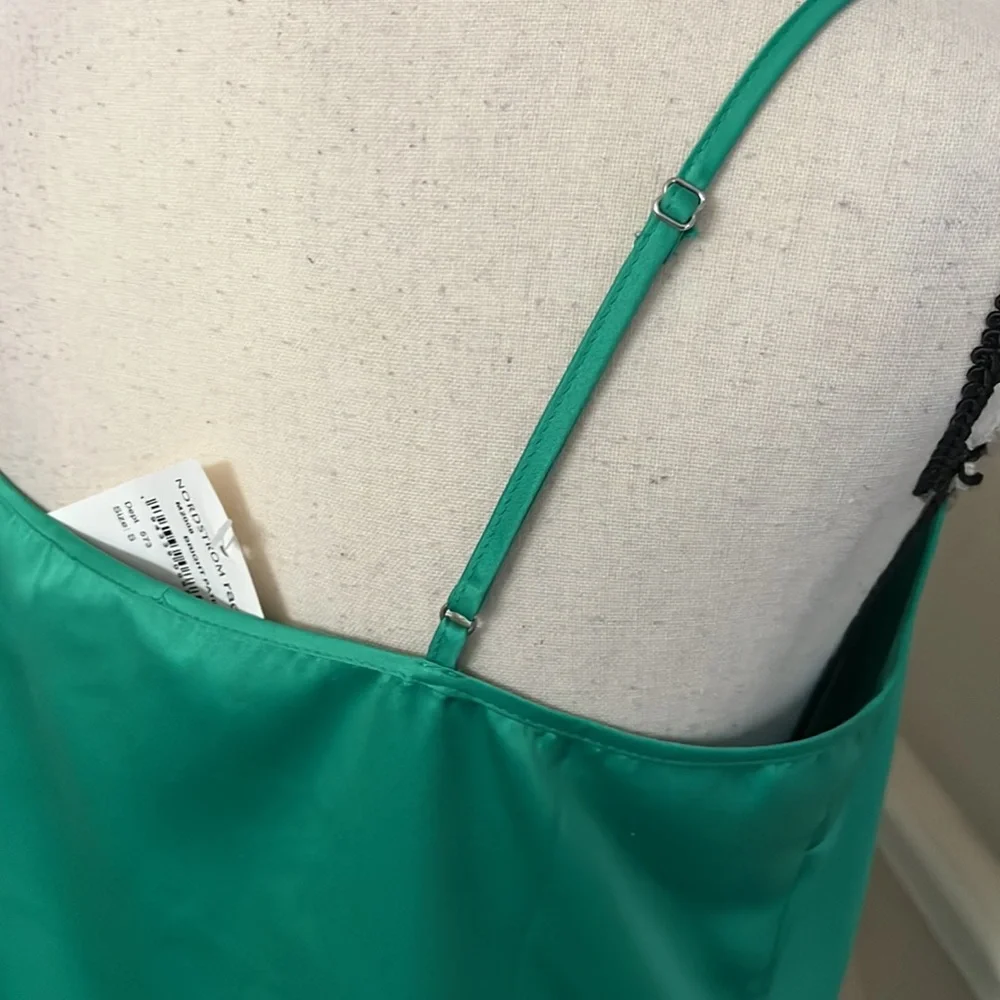 NWT J. Crew silky green (bright patina) cami top Size S